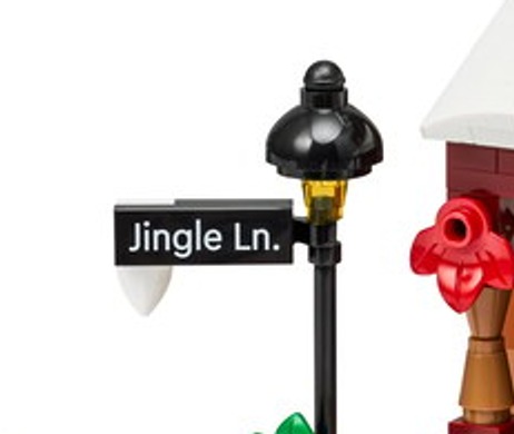 街灯の標識には Jingle Ln.（画像: レゴグループ／Brimagaによる部分拡大）