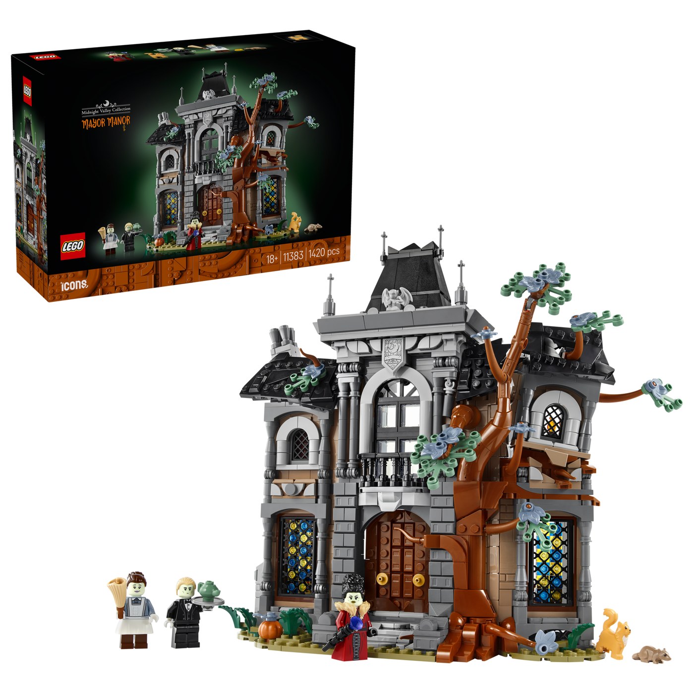 箱の表には Midnight Valley Collection と 18+|11383|1420 pcs の印字(画像: レゴグループ)