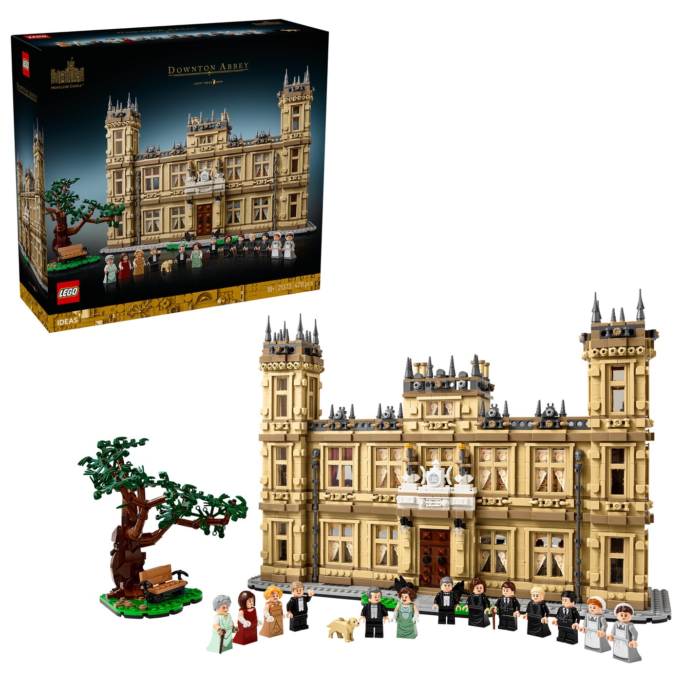 箱の正面には「LEGO® IDEAS #081」、下の帯には「18+|21373|4711 pcs」と入る(画像: レゴグループ(レゴ公式ストアの製品画像より))