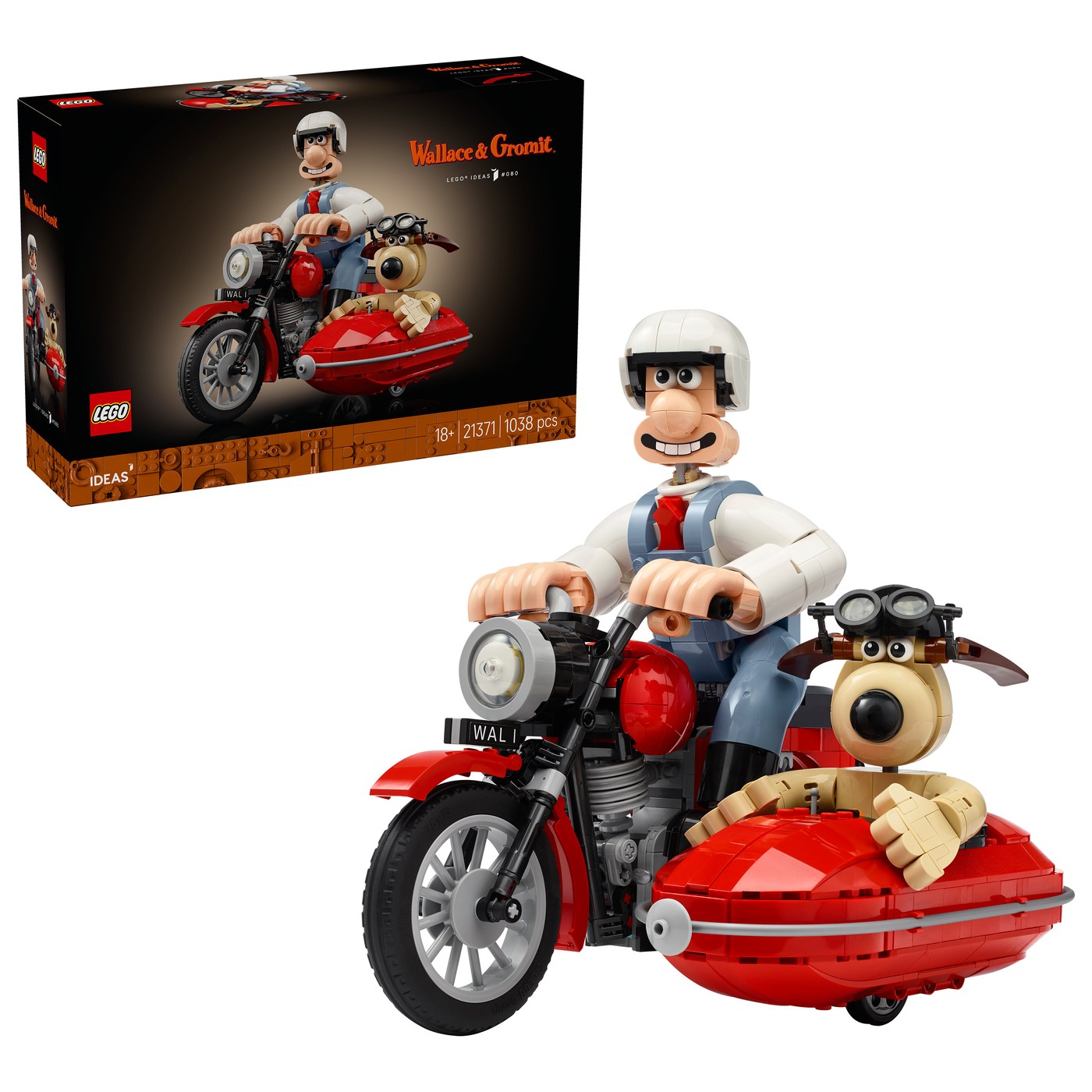 箱には「LEGO(R) IDEAS #080」「18+」「21371」「1038 pcs」と印字されている(画像: レゴグループ/レゴ公式ストアより)