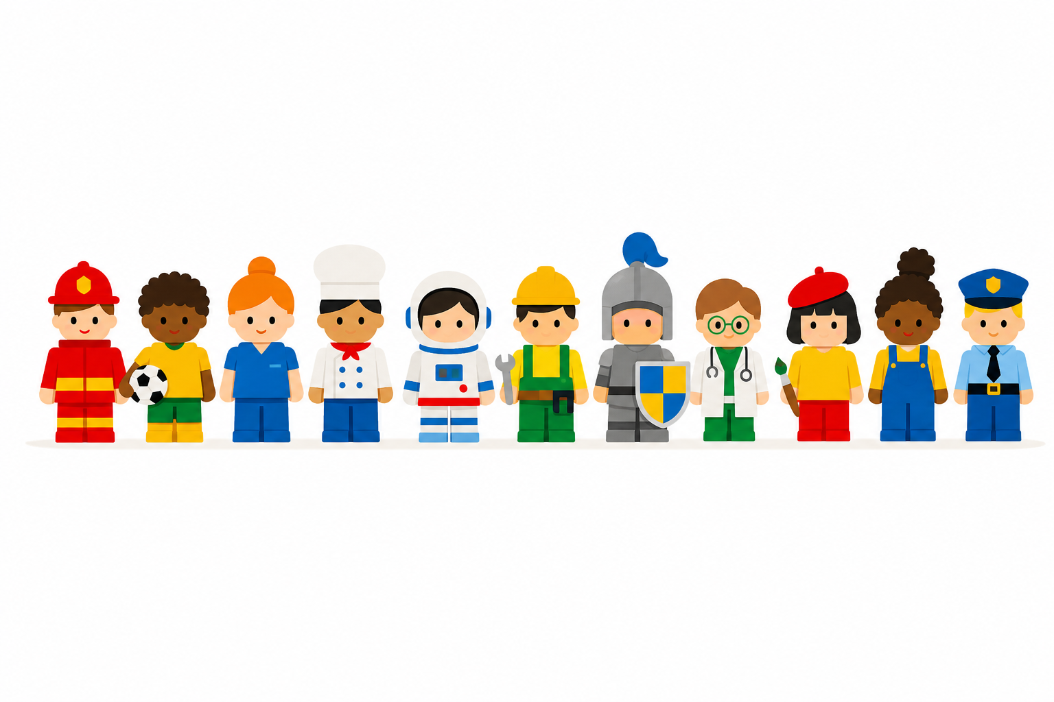 多様な肌色・役柄へ広がる世界（イメージイラスト）